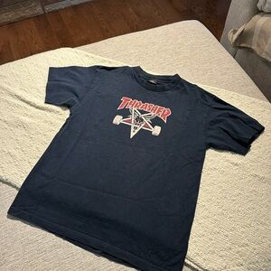 Old Thrasher mens Dark Blue Skateboard Tee
